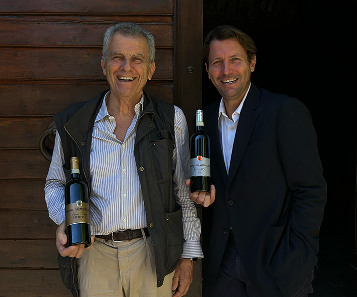 Ferruccio Ferragamo and his son, the new owners of Pinino, part of Il Borro Toscana.